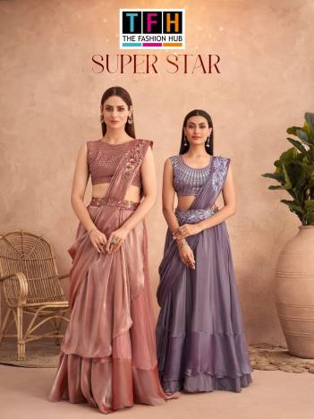 Super Star By TFH Designer Partywear Saree Collection